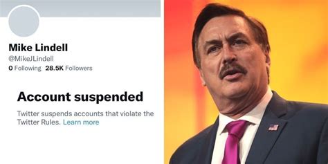 mike lindell twitter account banned
